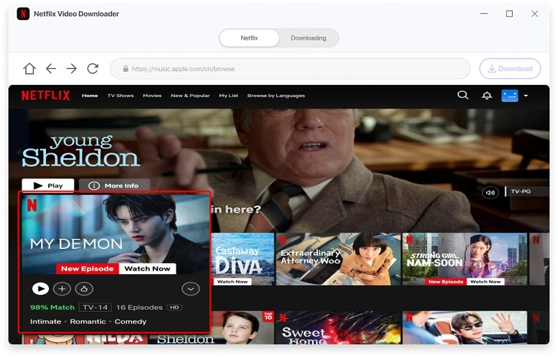 Netflixドラマを選択
