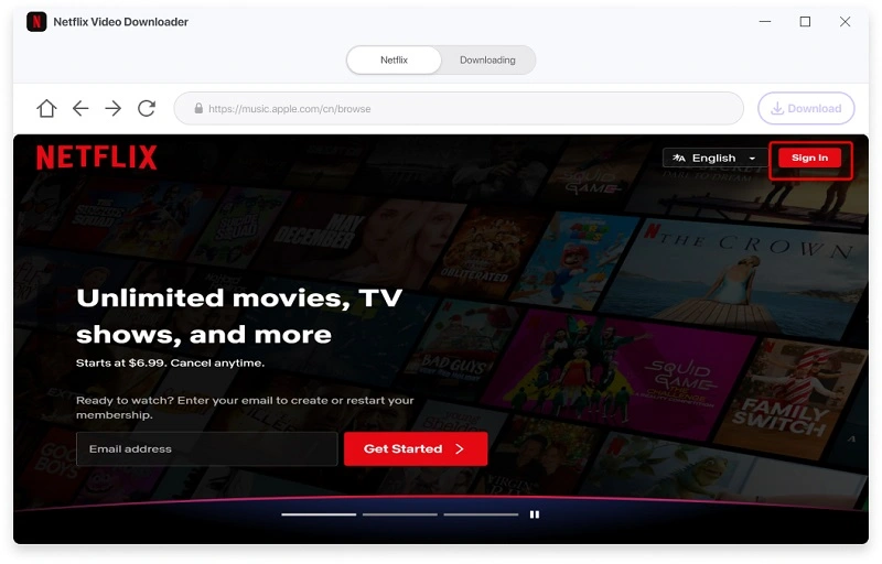 サインイン-Netflix