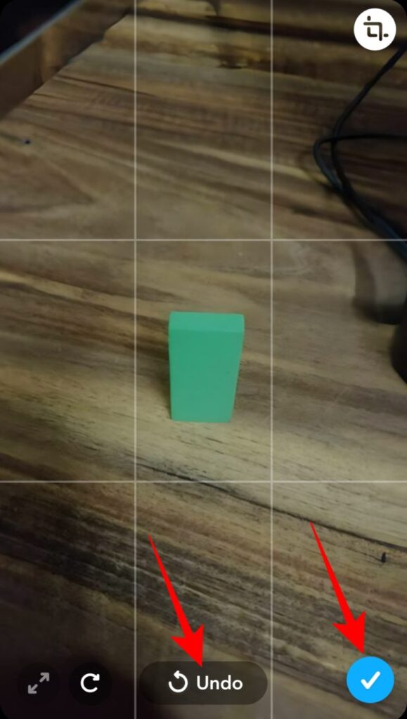 使用済みスナップを元に戻すおよび保存する