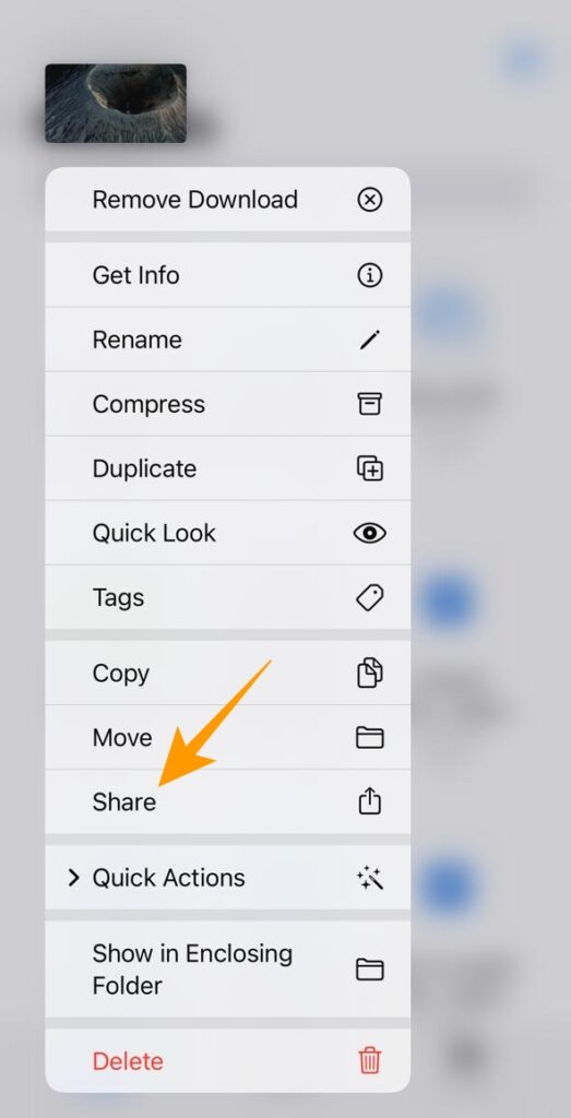 iOS のビデオ共有オプション